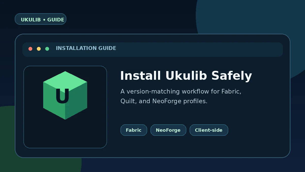 Ukulib installation guide graphic