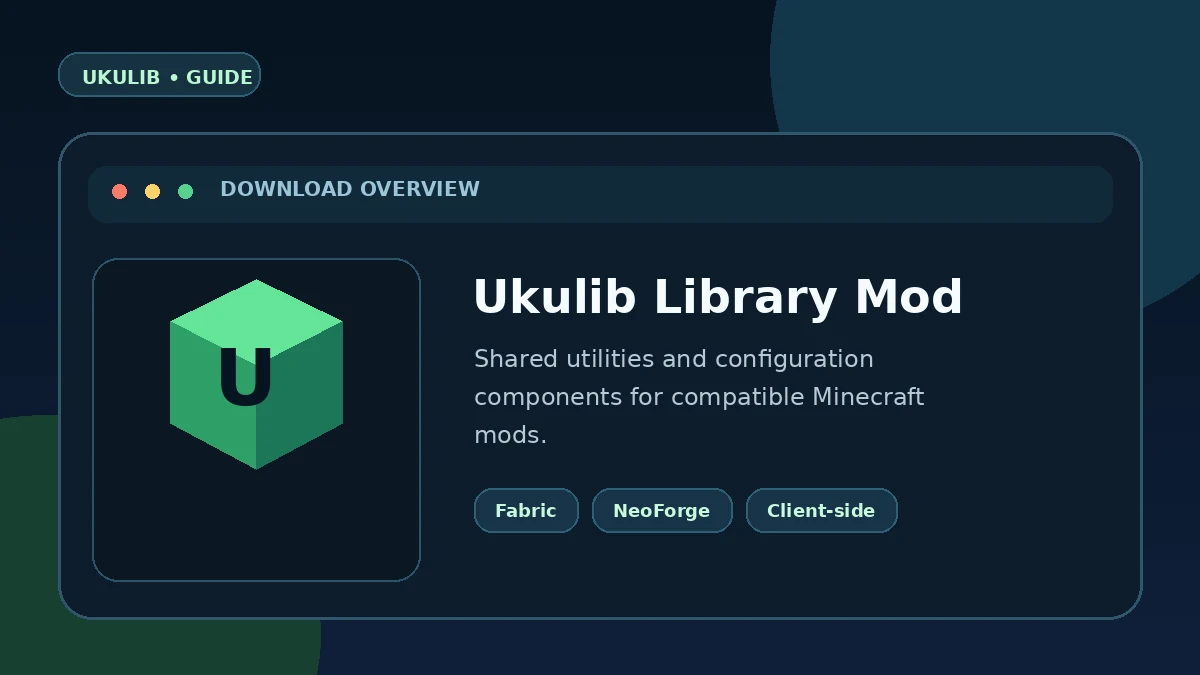Ukulib Minecraft library download preview